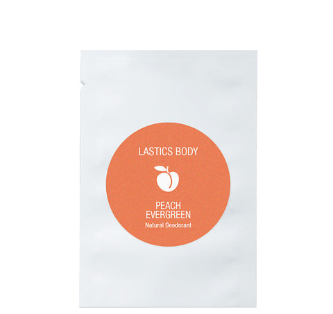 Single Serve Packet: Peach Evergreen Natural Deodorant | LASTICS BODY